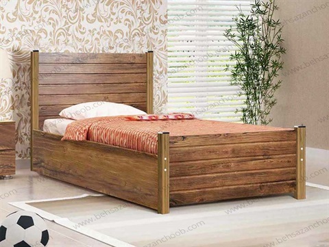 تخت یک نفره چوبی شیدایی T160